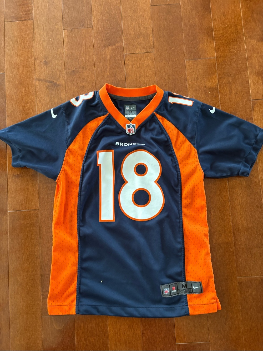NFL Kids Broncos #18 Football Jersey - Navy & Orange